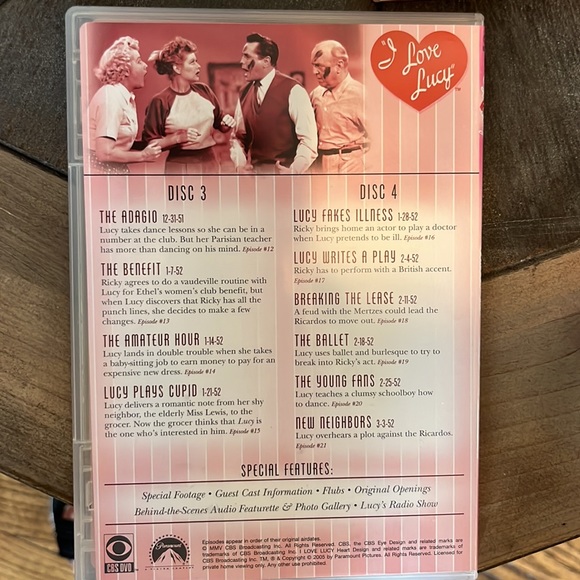 New “I Love Lucy” 1st Season CD Set - Picture 3 of 6